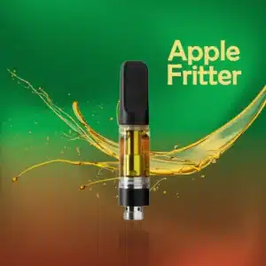 A vape cart of THCa strain apple fritter potent and pure cheap thca carts