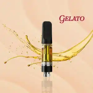 A vape cart of THCa strain gelato potent and pure cheap thca carts