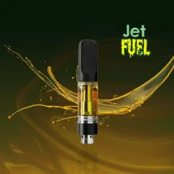 A vape cart of THCa strain jet fuel potent and pure cheap thca carts