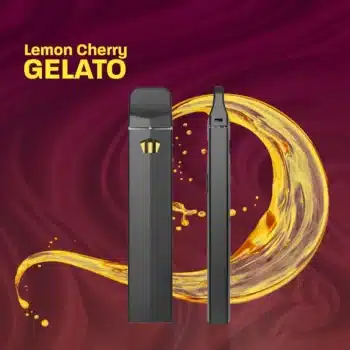 black vaping device with thca distillate