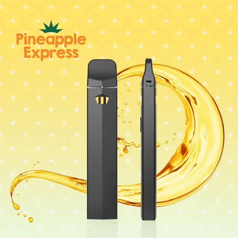 black vaping device with thca distillate