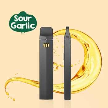 black vaping device with thca distillate