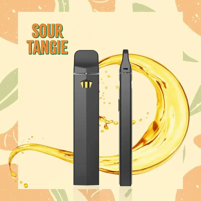 black vaping device with thca distillate Sour tangie