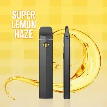 black vaping device with thca distillate