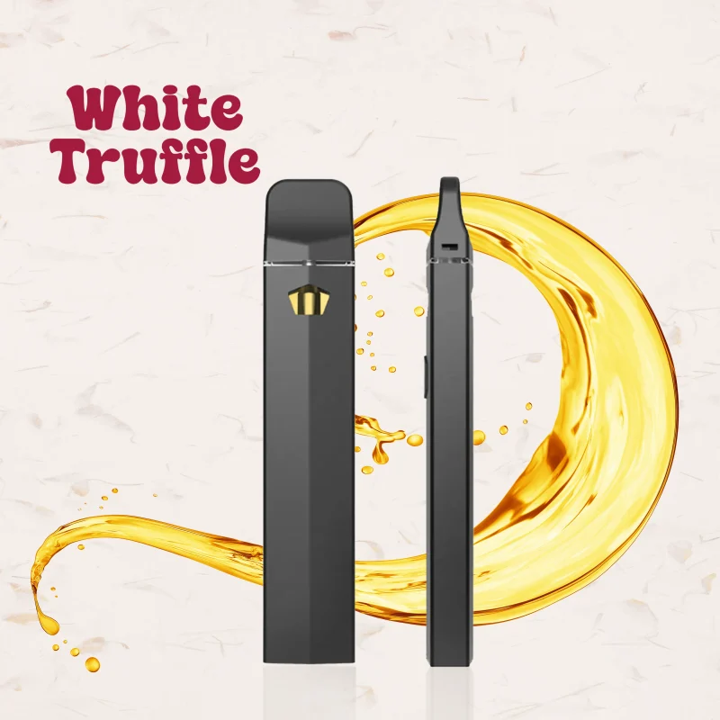black vaping device with thca distillate White truffle