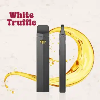 black vaping device with thca distillate White truffle