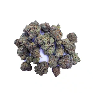 a pile of green buds of hemp flower smalls