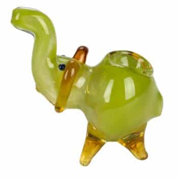 3"" Frit Elephant Hand Glass - Color May Vary - (1 Count)