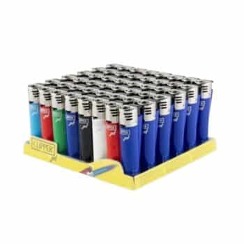 Clipper Lighter Jet Flame Solid Assorted Colors Lighters (480 Count)-48 Count (1 display)