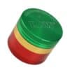 Raw X Hammercraft 4 Piece 2.2"" Grinder - Medium - Rasta - (1 Count)