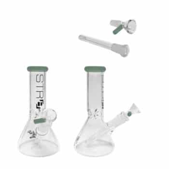 STR8 8"" Water Bubbler Beaker W/ Ice Catcher - Various Colors - (1 Count) - Teal